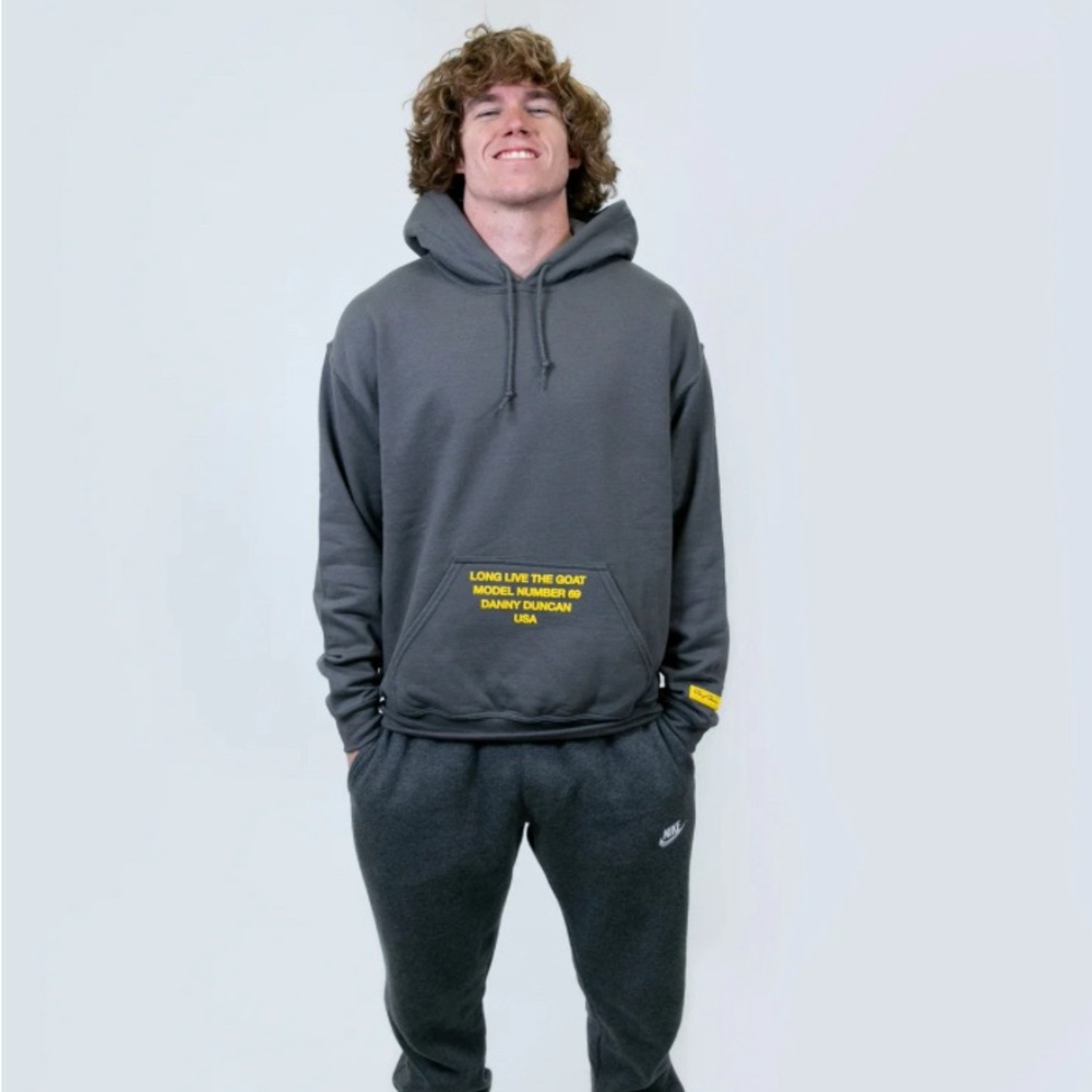 DANNY DUNCAN GOAT MERCH | size | large | color | charcoal